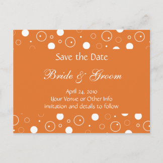 バブパーソナライズされたル日付の保存 案内ポストカード