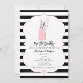 『バブポップ・アートのリーブライダルシャワーの招待状』 招待状 (正面)