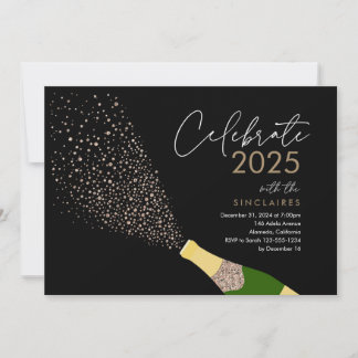 バブポップ・アートのリー年賀状 招待状