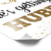 バブポップ・アートのリー8x10ブライダルシャワー標識 フォトプリント            (角)