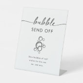 バブモダンルエレガント送信オフスクリプト 台座サイン (正面)