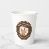 バブモダンルティーミルクショップカフェカフェ店名 紙コップ (正面)