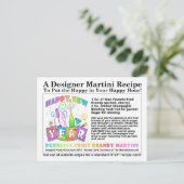 バブリングフルーツブランディマルティーニレシピポストカード ポストカード (スタンド正面)
