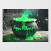 バブリング魔女のカルドロンハロウィーン ウィンドウサイン (シート)