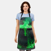 バブリング魔女のカルドロンハロウィーン エプロン (着用した状態)