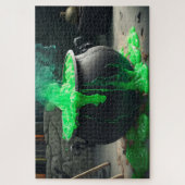 バブリング魔女のカルドロンハロウィーン ジグソーパズル (縦)