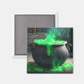 バブリング魔女のカルドロンハロウィーン マグネット (正面/裏面)