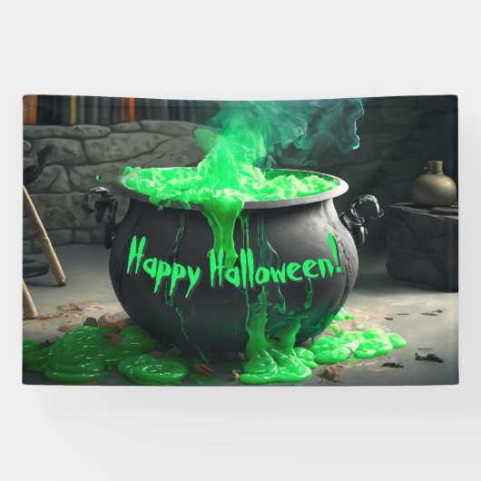 バブリング魔女のカルドロンハロウィーン 横断幕 (横)