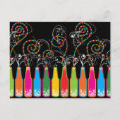 バブリーお祝い!日付ポストカードのカスタム保存 案内ポストカード (裏面)