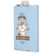 バブリーが言っカッコいいた フラスク (左)