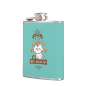 バブリーが言っカッコいいた フラスク (左)