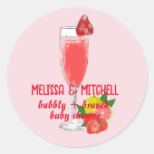 バブリーとブランチの赤ちゃんシャワーカップケーキのトッパー 星シール (正面)