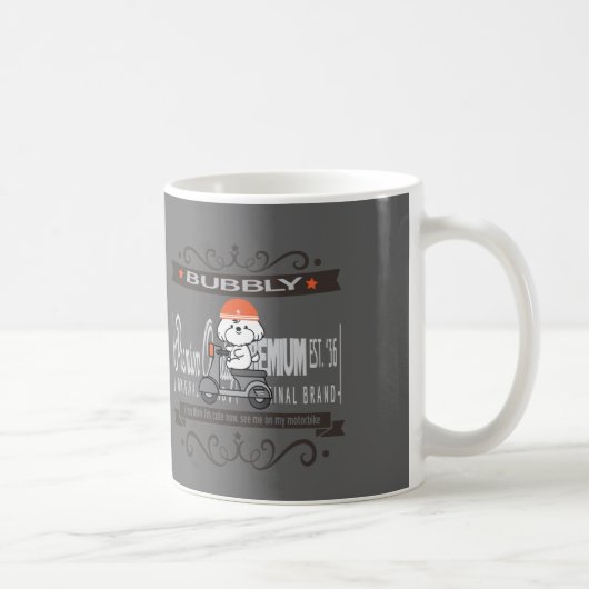バブリーのバイク コーヒーマグカップ (右)
