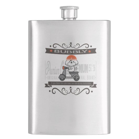 バブリーのバイク フラスク (正面)