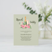 バブリーのブランチのピンクのフローラセージ緑ブライダルシャワー (スタンド正面)