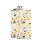 バブリーの完全な腹のパターン フラスク (左)