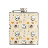 バブリーの完全な腹のパターン フラスク (正面)