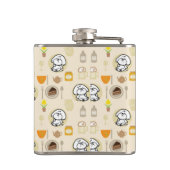 バブリーの完全な腹のパターン フラスク (裏面)