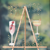 バブリーカクテル金ゴールドグリッターブライダルブランチ アクリルサイン (ニュートラル)