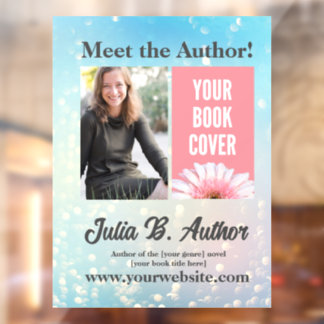 バブリーカスタムブルー作家ブックの署名 ウィンドウサイン