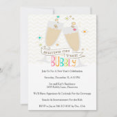 バブリーシャンパンニューイヤーイブパーティー 招待状 (正面)