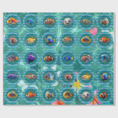 バブリーシーズ3ラッピング紙転が ラッピングペーパー (フラット)