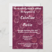 バブリーバラシャンパン婚約パーティ招待状 招待状 (裏面)