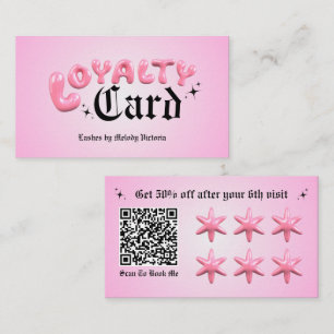 バブリーピンクロイヤリティ名刺 名刺