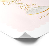 バブリーブライダルシャワーカードとギフト ポスター (角)