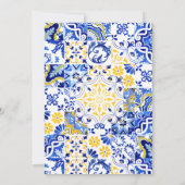 バブリーブランチ地中海のレモンブライダルシャワー 招待状 (裏面)