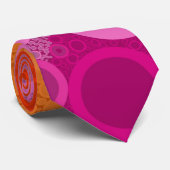 バブリーボヘミアングルーヴィ抽象芸術レズビアンプライド国旗 ネクタイ (ロール)