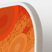 バブリーボヘミアングルーヴィ抽象芸術レズビアンプライド国旗 ピックルボールラケット (左詳細)