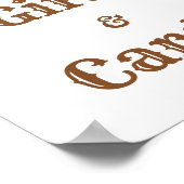 バブリーワイングラスブライダルシャワーギフト&カード ポスター (角)