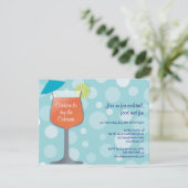 バブリー傘ドリンクズパーティの招待状 招待状 (スタンド正面)