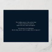 バブリー応援フォイルビジネスホリデーカード 箔シーズンカード (裏面)