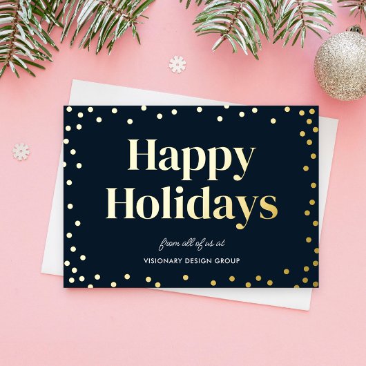 バブリー応援フォイルビジネスホリデーカード 箔シーズンカード