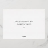 バブリー応援フォイルホリデーカードクリスマスカード 箔シーズンカード (裏面)