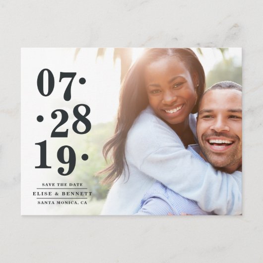 バブリー日付 |写真の日付の保存 案内ポストカード (正面)