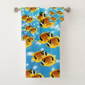 バブリー水に入ったタヌキ バスタオルセット (インサイチュ)