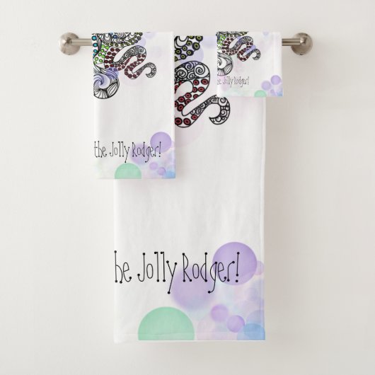 バブリー海でフローララインのタコへようこそ バスタオルセット (インサイチュ)