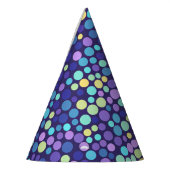 バブリー海ドットパーティー帽子 パーティーハット (左)