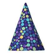 バブリー海ドットパーティー帽子 パーティーハット (右)