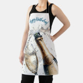 バブリー・シャンパンハッピーバースデー エプロン (インサイチュ)