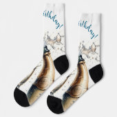 バブリー・シャンパンハッピーバースデー ソックス (左)