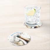 バブリー・シャンパンハッピーバースデー ラウンドペーパーコースター (インサイチュ)