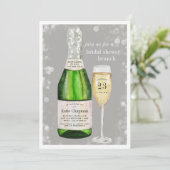 バブリー・トースト |ブライダルシャワーブランチ招待状 招待状 (スタンド正面)