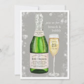 バブリー・トースト |ブランチ&バブリーシャワー招待状 招待状 (正面)