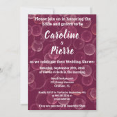 バブリー&ブランチ&グリッターバラシャンパンボトルイン 招待状 (裏面)