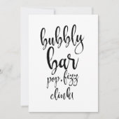 バブリー・メアリ手頃ー結婚バー徴候 招待状 (正面)