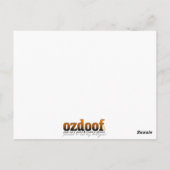 バブルおもしろいはがき ポストカード (裏面)